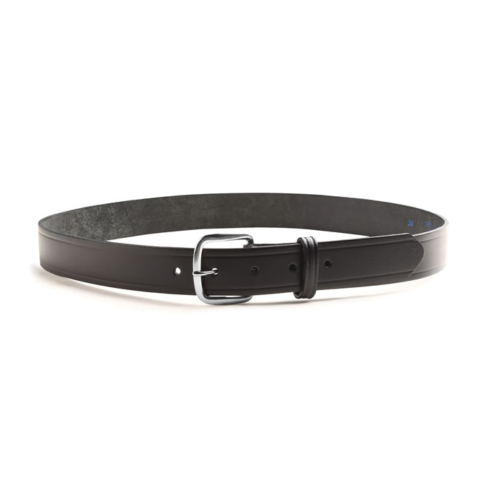 Black Leather Belt 1-1/4" Wide