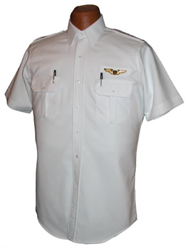 Pilot House Relaxed Short Sleeved Oxford Airline Pilot Shirt