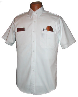 Short Sleeve Relaxed Oxford Pilot Shirt with V-hem Pocket